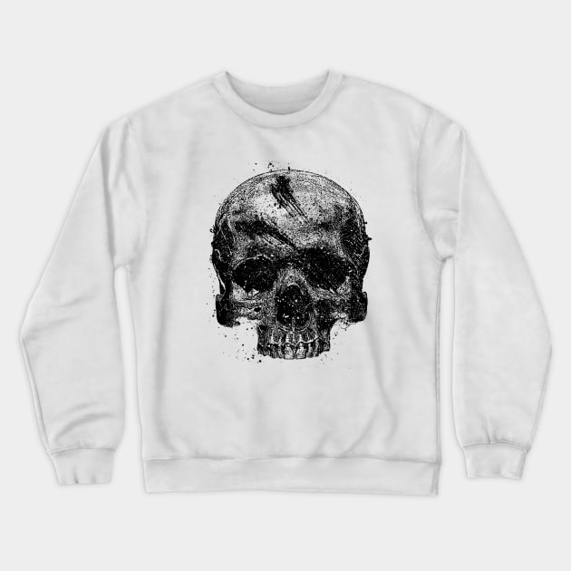 Skull grunge Crewneck Sweatshirt by OsFrontis